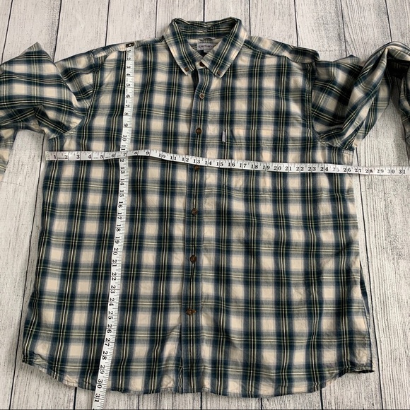 ❌Carhartt . Essential Plaid Long Sleeve Shirt . XL - Picture 8 of 8